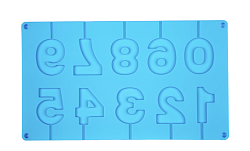 Форма для леденцов 10 ячеек "Цифры" 28,5 см*16,5 см*0,7 см