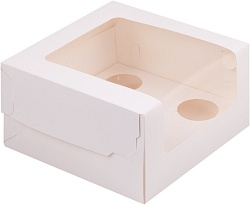 Коробка на 5 капкейков белая